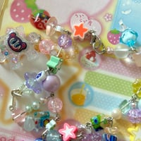 Image 3 of angel blue puzzle piece deco bracelet 