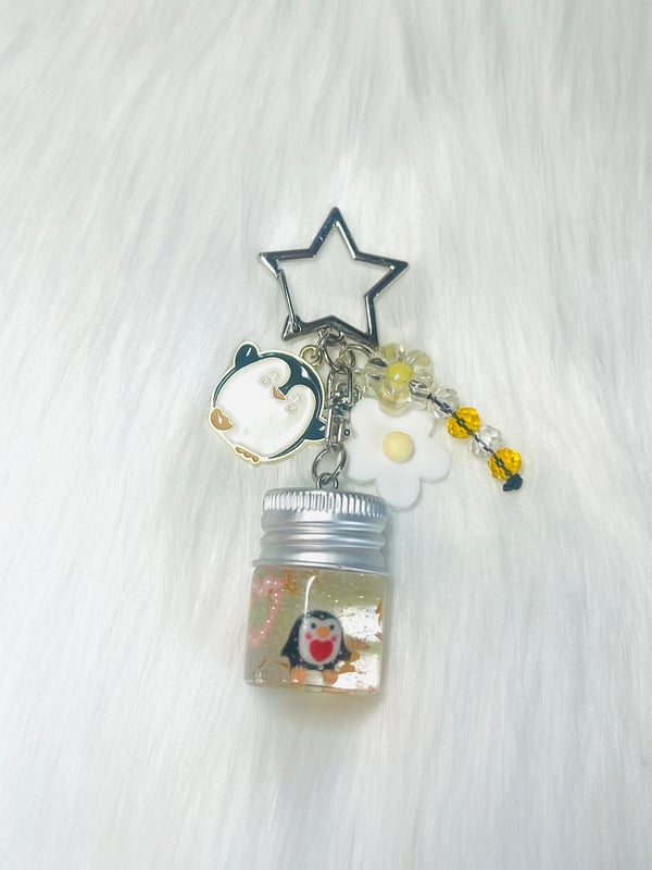 Image of Cute winter penguin keychain