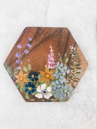 Image 3 of Set of 4 Floral Coasters 