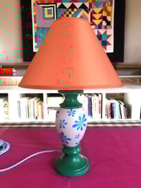 Image 2 of Pretty Petal Pair of  Ceramic Lamps