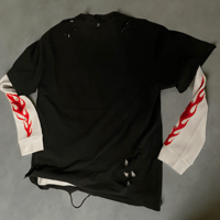 Image 2 of R Flame Logo Layered Tee 
