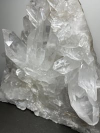 Image 3 of Large Double Sided Clear Quartz Points Cluster Statement Piece | Brazil #2053