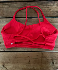 Image 1 of Orb cross back bra - Ruby Red