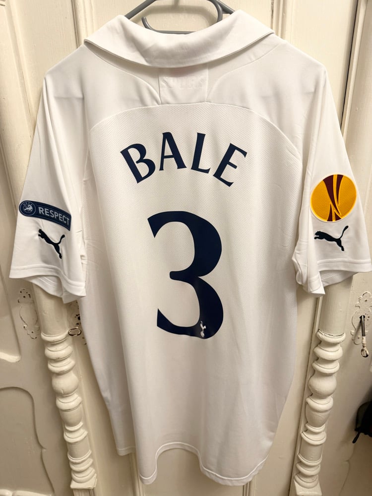 Image of PRE ORDER: Tottenham Hotspur “BALE 3” 2011/12 Home Cup Shirt + Europa patches (L)
