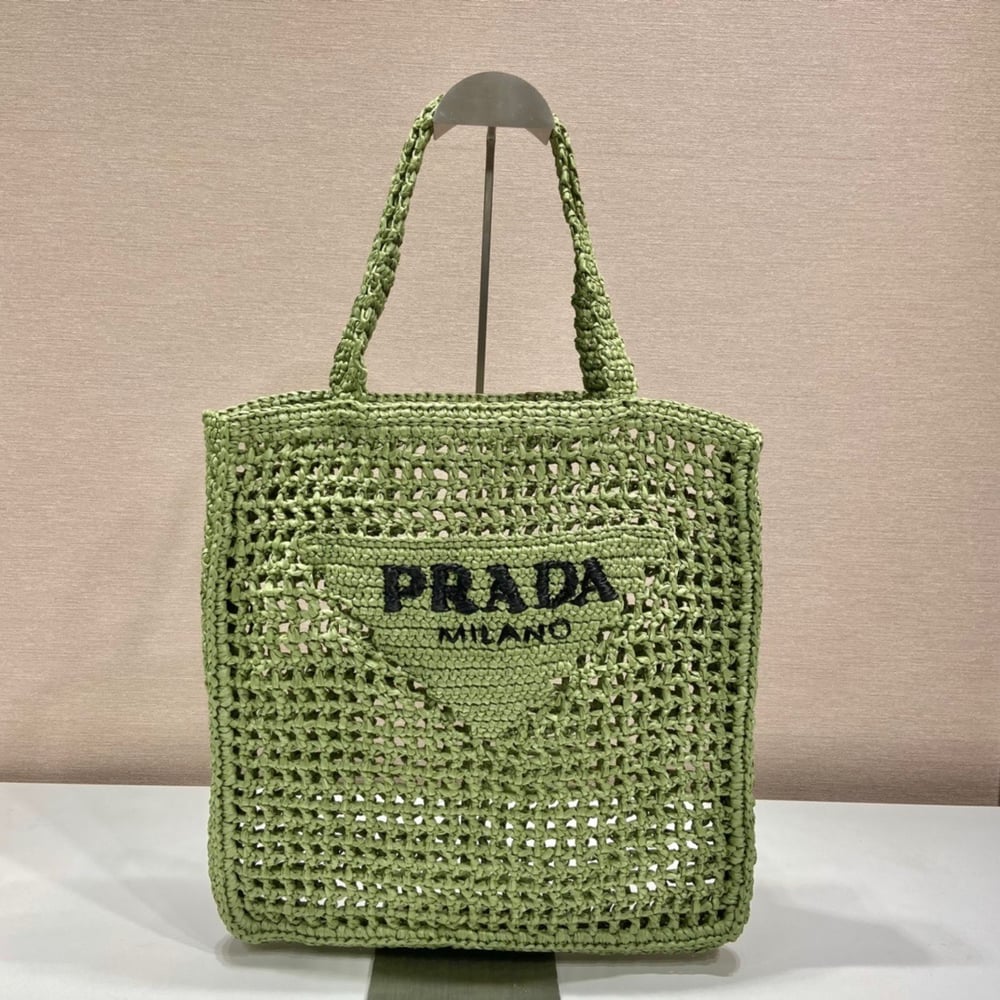 Pràdä Straw Beach Bag