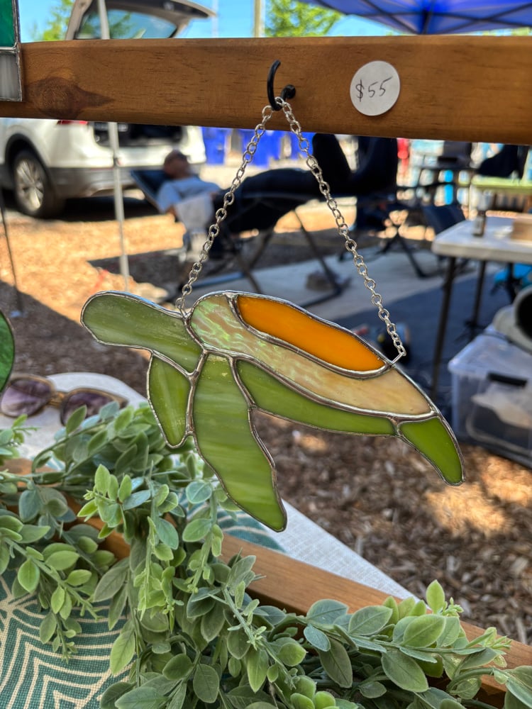 Image of Sea Turtle- Green and Yellow