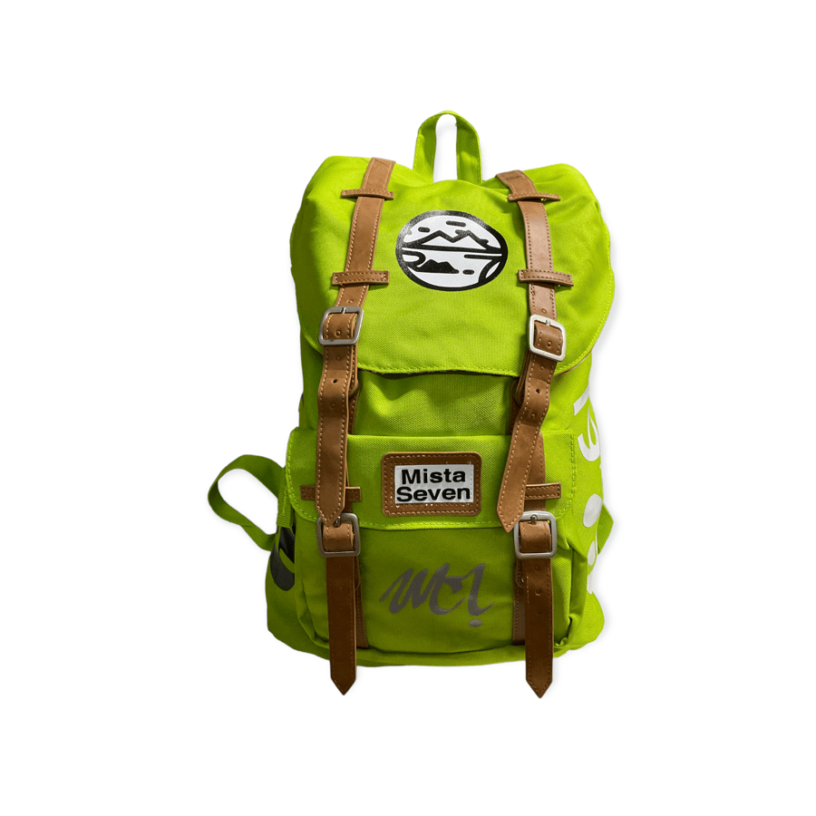 Image of The EveryDayer BackPack  Neon Green by Mista Seven