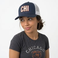 Image 2 of CHI Trucker Cap (Navy/White)