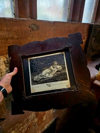 Image 8 of Antique Large Victorian framed 1700’s engraving and preserved web