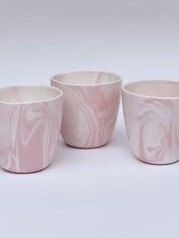 Image 3 of Pink marbled tumbler 