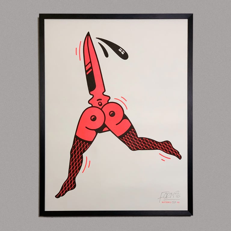 Butterfly Riso Print