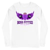 BOSSFITTED Purple Logo Unisex Long Sleeve Tee