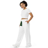 Image 3 of All-over print unisex wide-leg pants