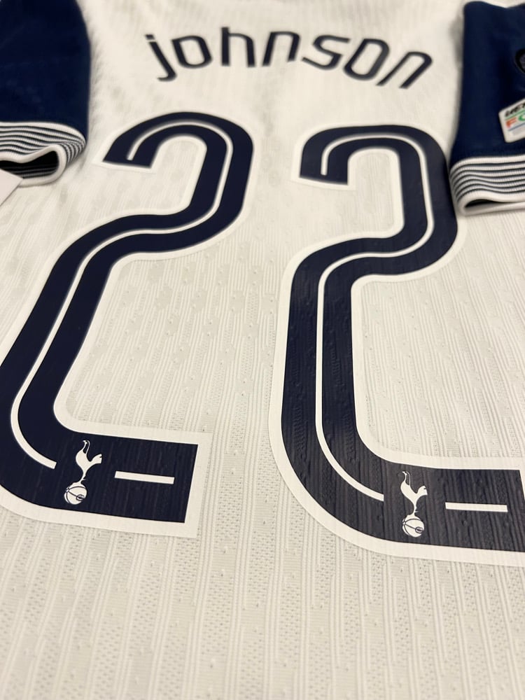 Image of Tottenham Hotspur “JOHNSON 22” Vaporknit 2024/25 Home Europa Final Shirt   (L)