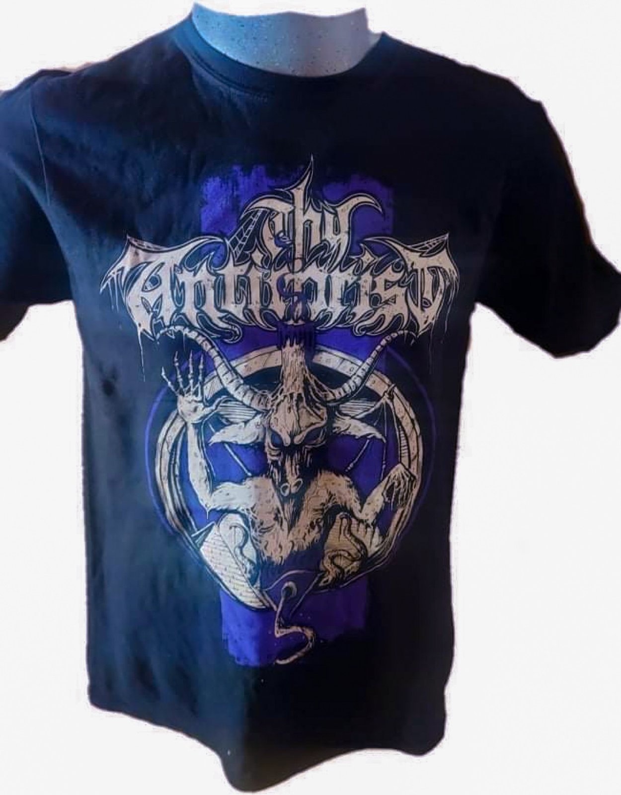Felpa Con Cappuccio Tribal T-Shirts Baphomet Capra Del Mendes - Verde Cachi, 100% Cotone