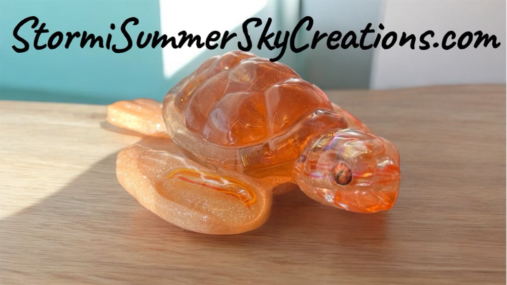 Image of Golden Orange Colored Turtle