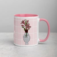 Image 3 of Soy sauce and flower illstruations Mug with Color Inside