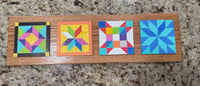 Image 1 of Hand painted quilt block 