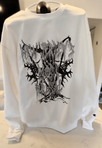 Image 2 of NJ Most Brutal Champion White Crewneck 