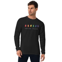 Image 2 of Long Sleeve North Truro Pride Fitted Crew