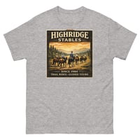 Image 6 of Highridge Stables Horseback Riding Trail T-Shirt