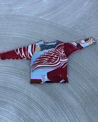 Image 1 of CUSTOM WOVEN DETRIOT RED WINGS CREWNECK 
