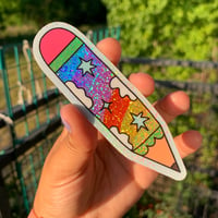 Rainbow Pencil Sticker