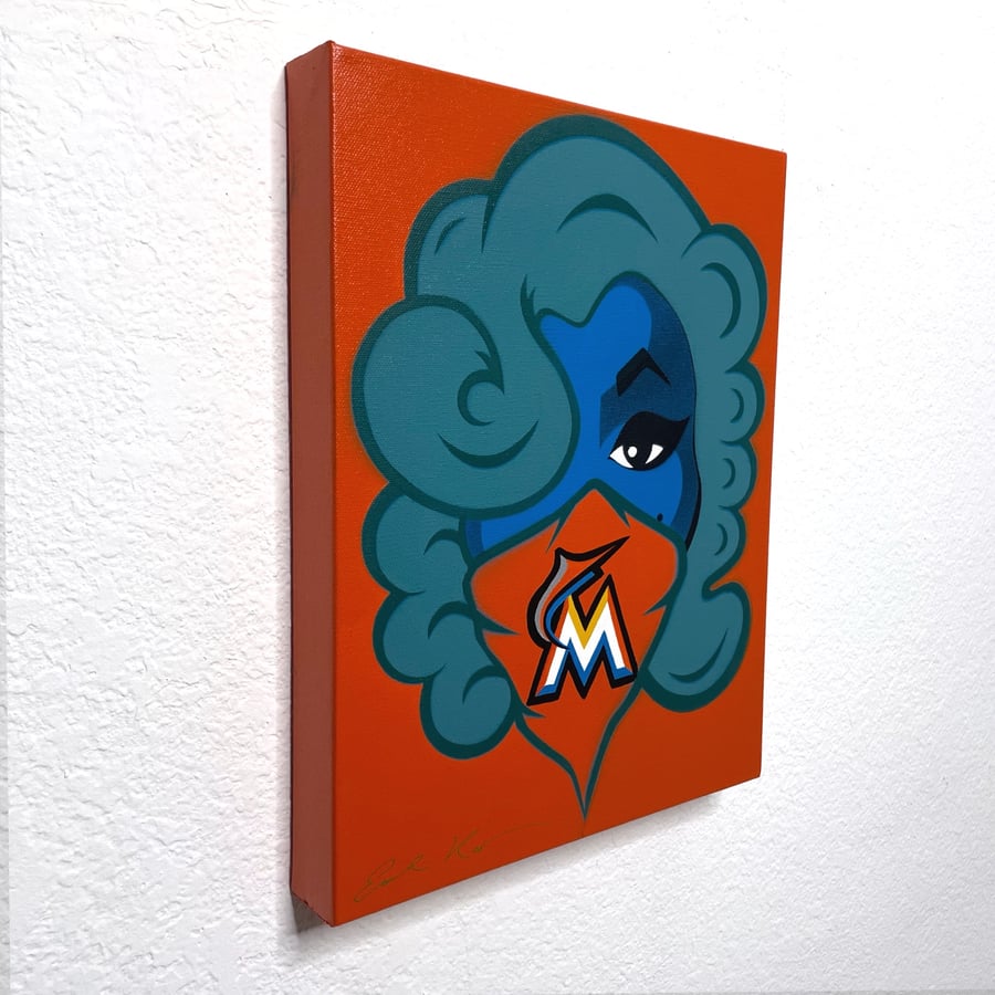 Image of Marlins ORIGINAL/ HAND PAINTED