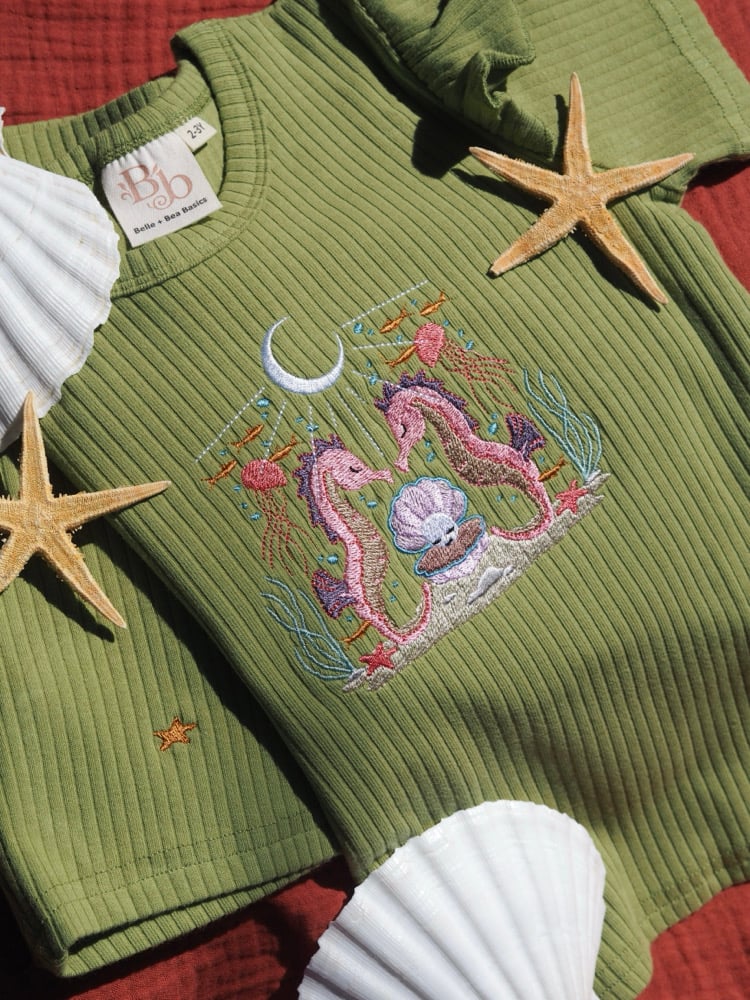 Image of  Belle & Bee Collaboration - Leaf Frill tshirt