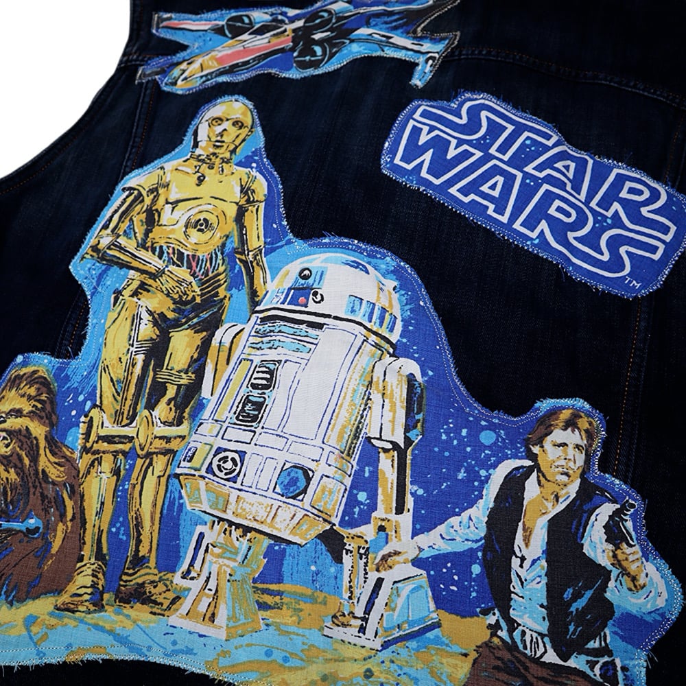Image of UPCYCLED A NEW HOPE DENIM VEST