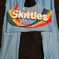 Image 2 of Skittles Crop Track Suit