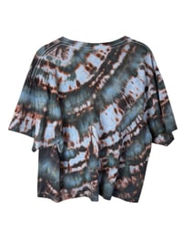 Image 3 of 2XL Crop Tee in Ember Ice Dye 