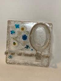 Image 2 of No Spill Spoon Rest Blue