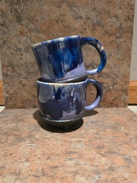 Image 1 of Blue / Purple Mugs with Black Feet