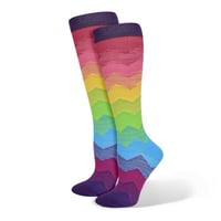 Image 2 of Ombré Chevron Fashion Compression Sock 