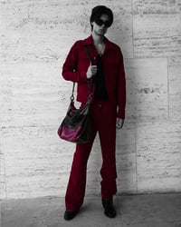 Image 5 of CORDUROY HAGI Fancy Red Flared Pants