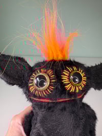 Image 2 of Weighted Happy Monster w/ Tail -  Black
