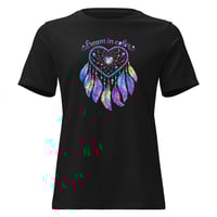 Image 2 of Women's Relaxed T-Shirt, Dream In Color Dreamcatcher Tee