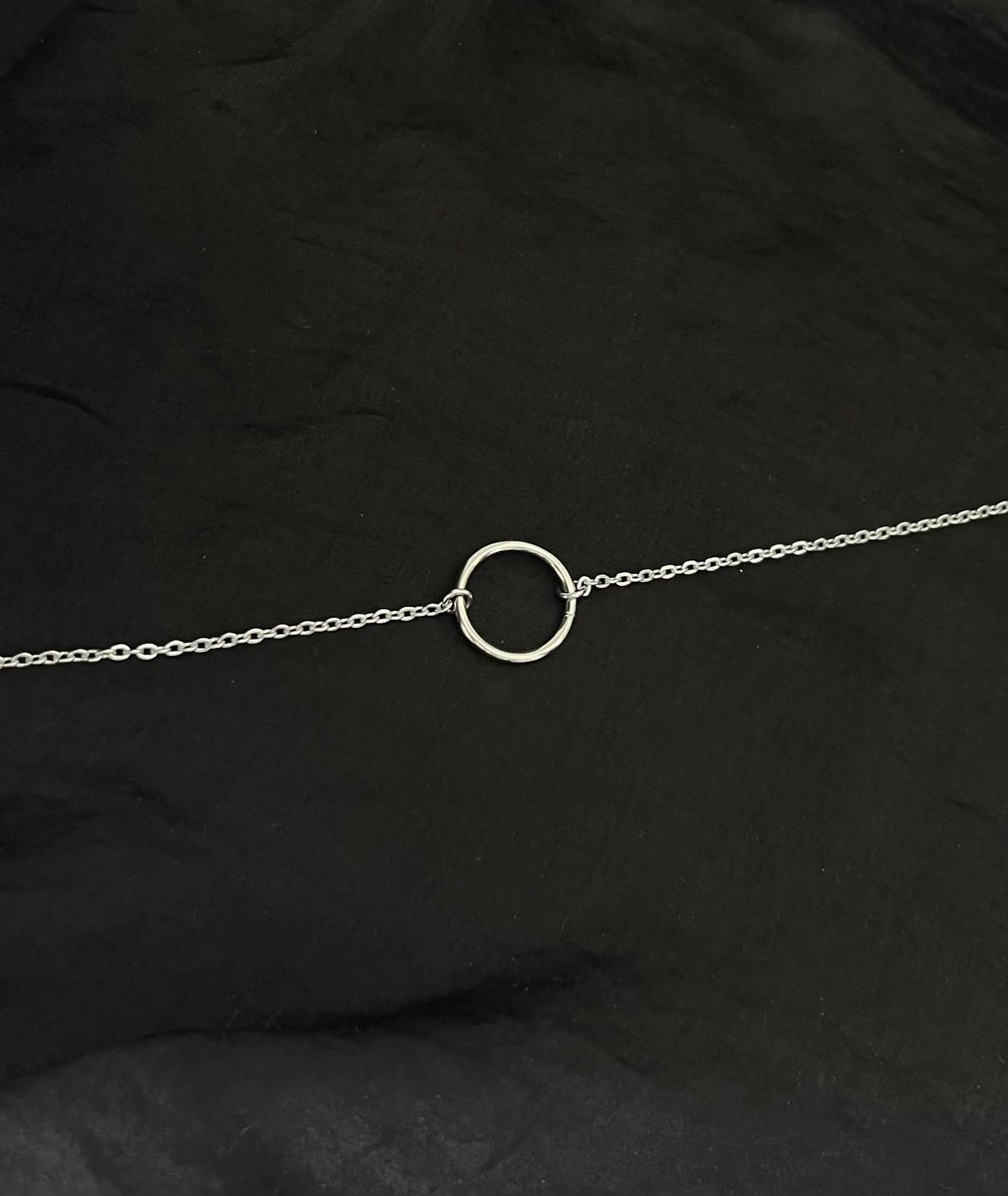 Basic O Ring Choker Black Hearts Jewellery