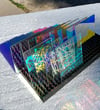 Size #4b dichroic borosilicate glass 14 rectangles 2"×3" A grade     