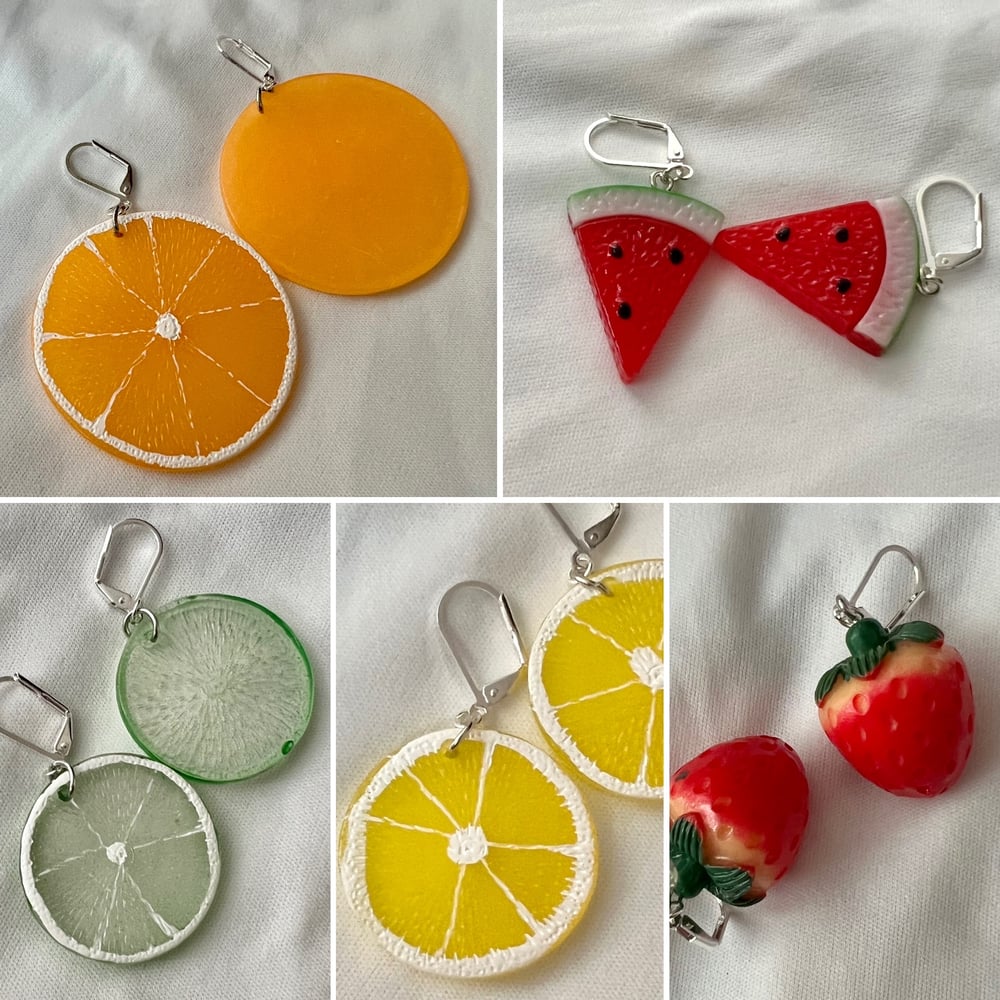 Image of Various Fruit Earrings