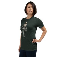 Image 22 of Antique Anatomical Illustration Human and Bird Skeleton Unisex t-shirt