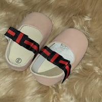 Pink Evita baby shoes