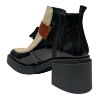 Image 5 of Di Chenzo 7081 BLACK PATENT/ CREMA