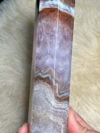 Image 8 of Large Amethyst With Mexican Lace Agate Generator #2411