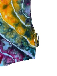 Image 6 of S 100% Cotton Woven Side-Tie Top in Tropical Geode Ice Dye