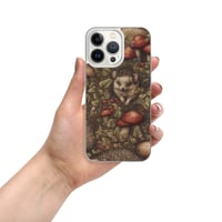 Image 20 of Boho Nature Cottagecore Inspired Hedgehogs Among Mushrooms Clear Case for iPhone®