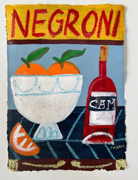 Negroni on navy & yellow