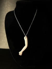 Image 2 of Antique Doll Arm Necklace
