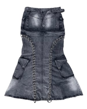 Image of K16CH1 - Flared Convertible Maxi Skirt